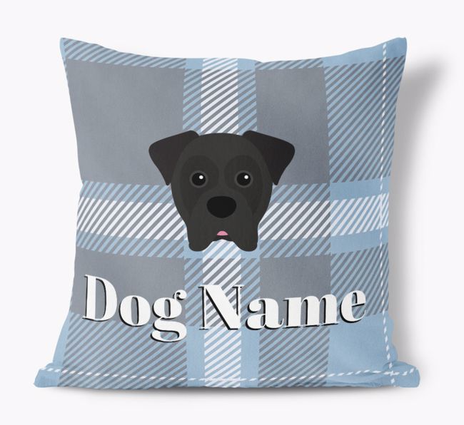 Tartan Pattern: Personalized {breedFullName} Soft Touch Pillow